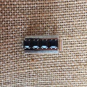 Shields Dark Blue Rhinestone Tie Tack